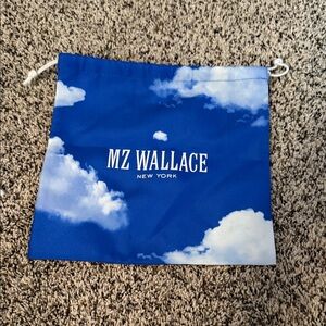 MZ Wallace Sky Blue and White Pouch